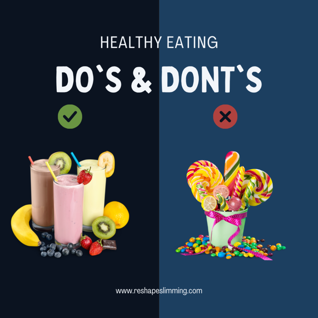 does -and -donts - weight loss
