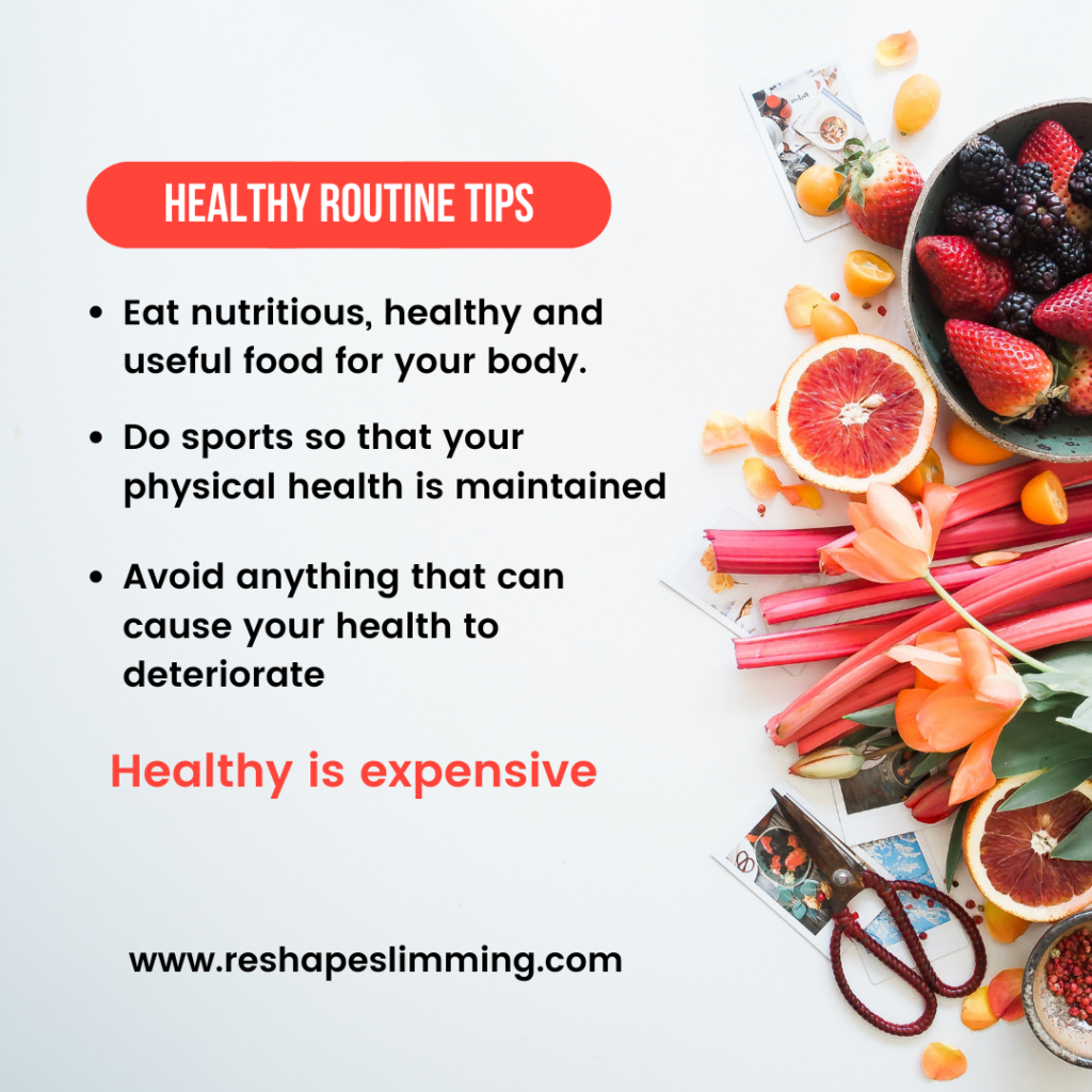 healthy routine tips