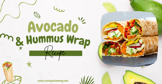 Avocado and hummus wrap