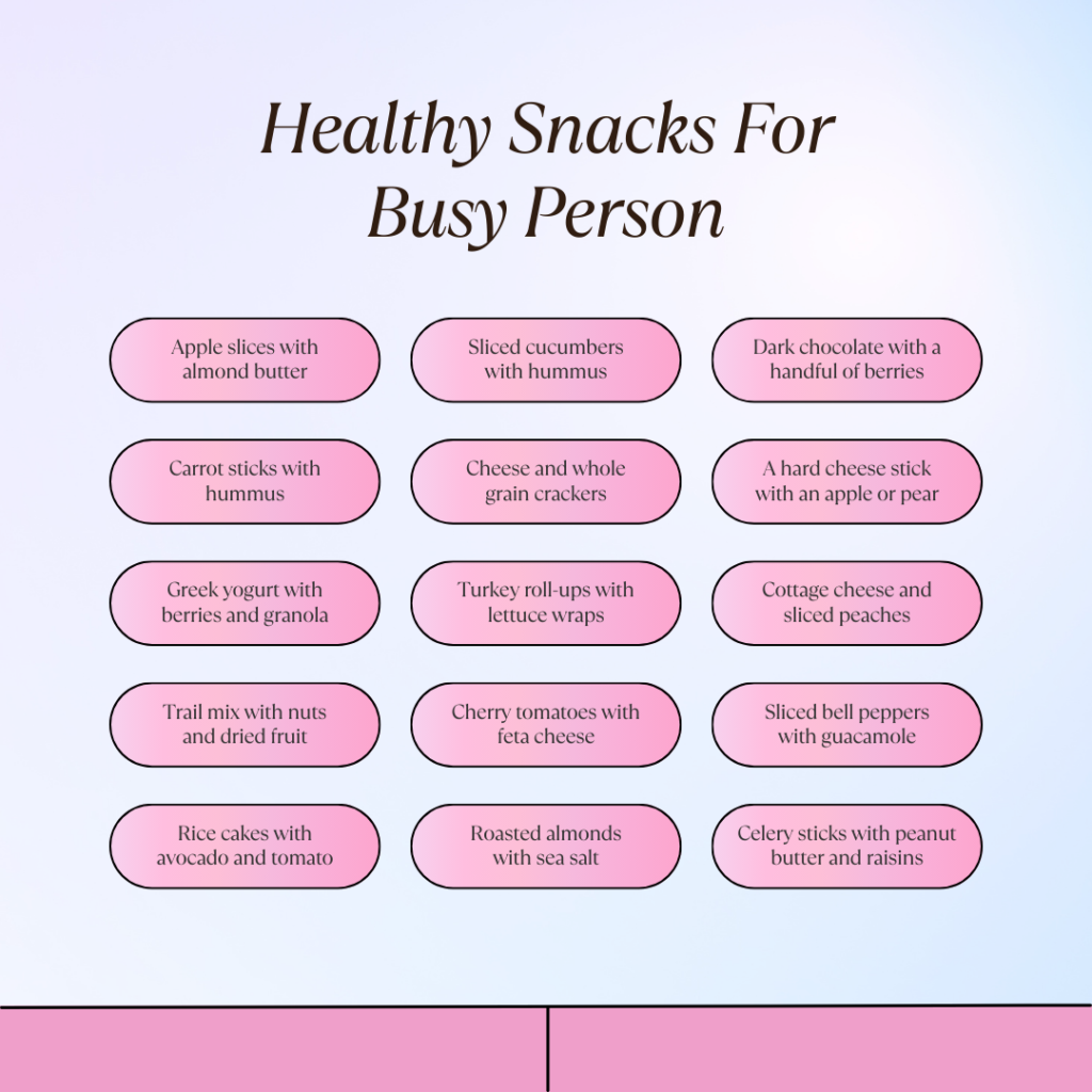 Healthy Snacks for busy person