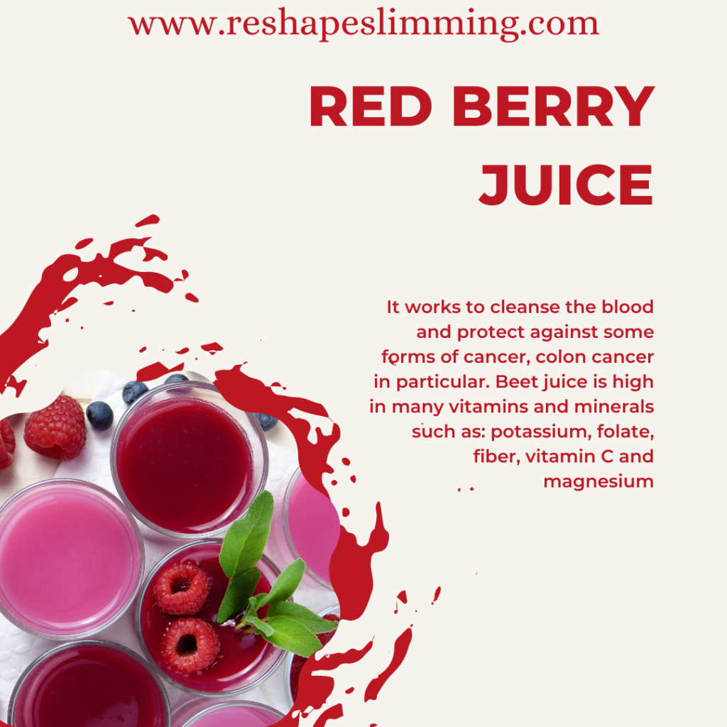 Benefit of red berry juice