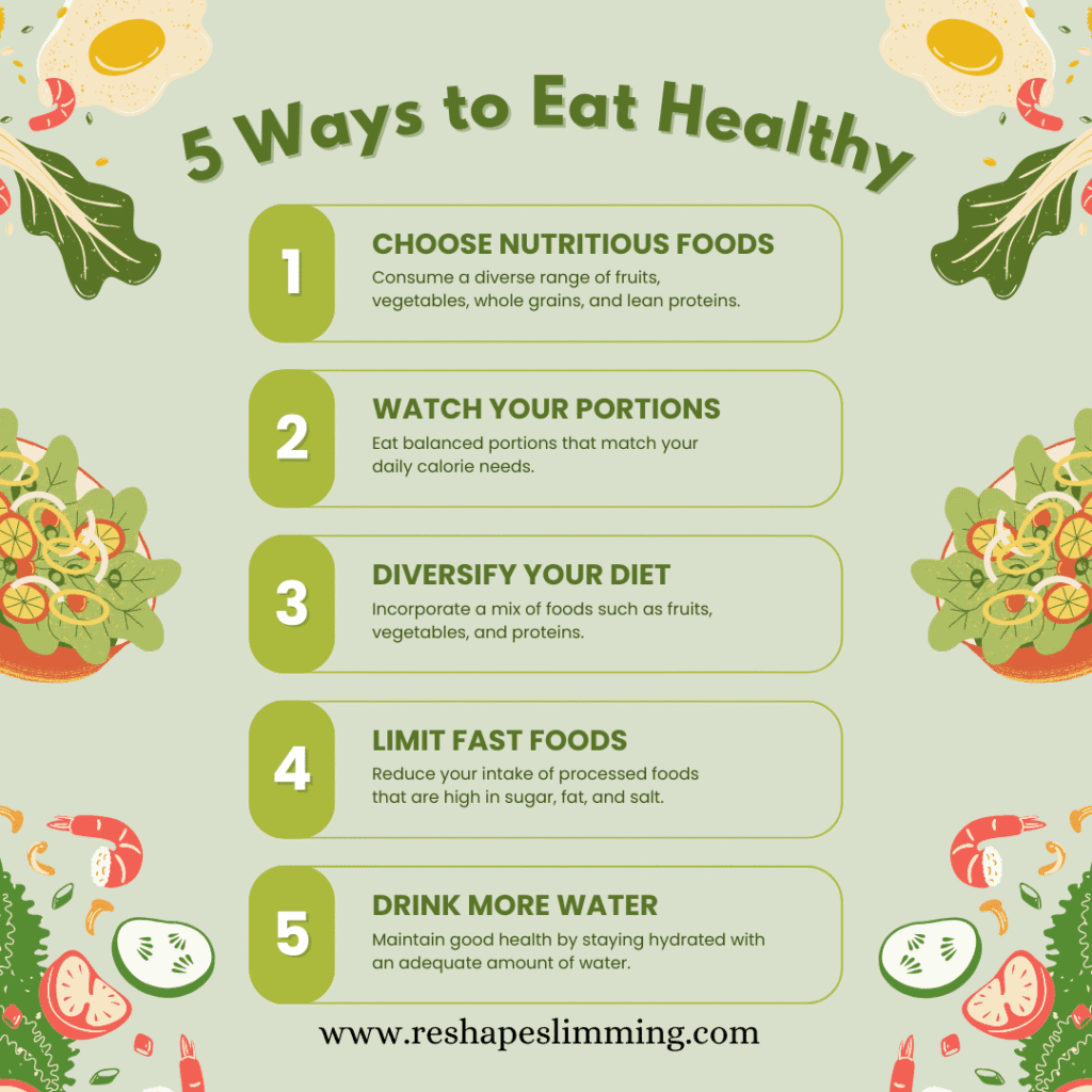 5 ways to eat healthy