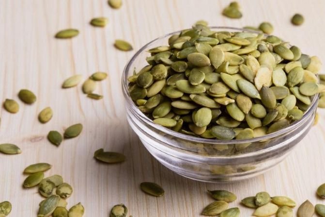 Zinc rich pumpkin seeds