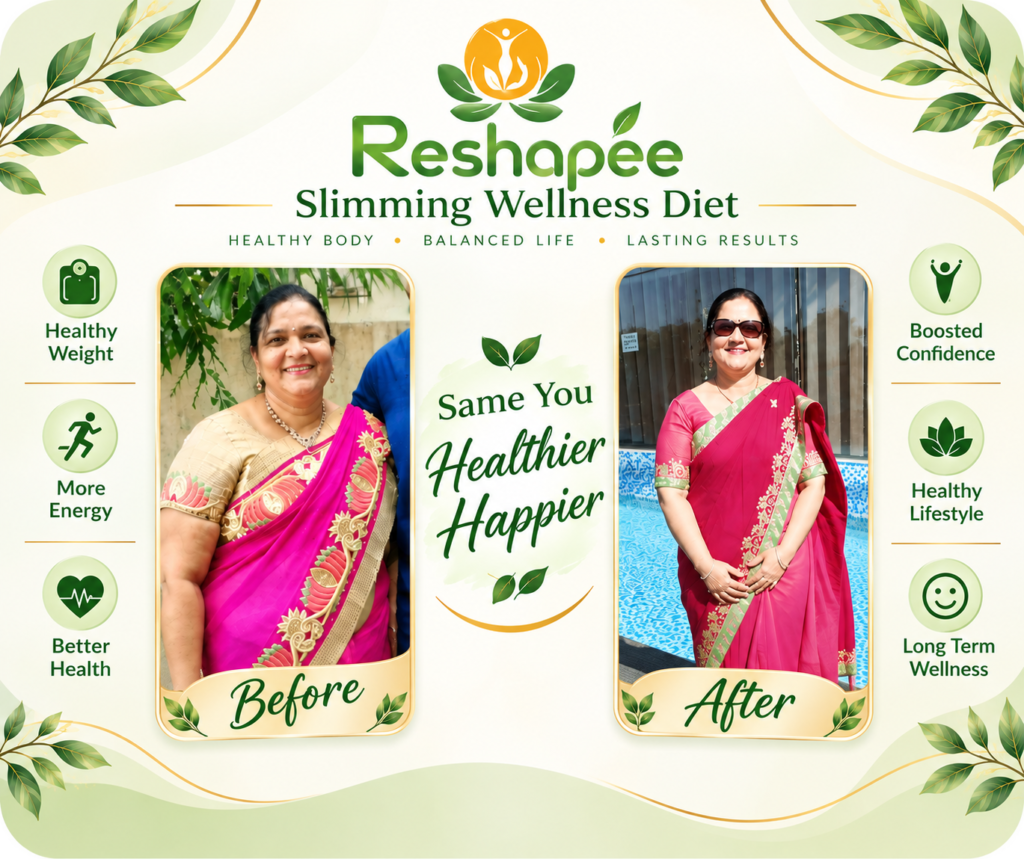 Home page 6 Before and After Weight Loss Transformation Dietician in Ahmedabad Reshapee Slimming Wellness Diet